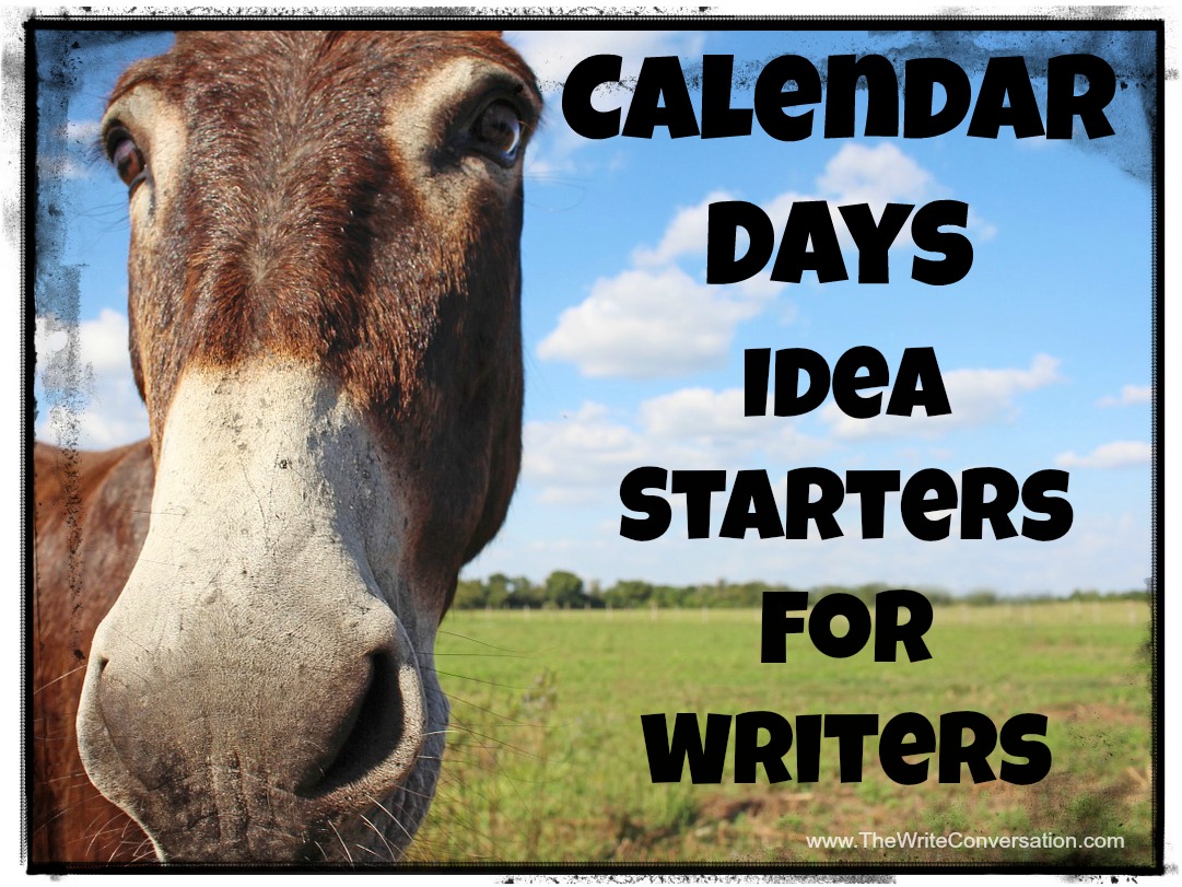 The Write Conversation Idea Starters for Writers Calendar Days 30