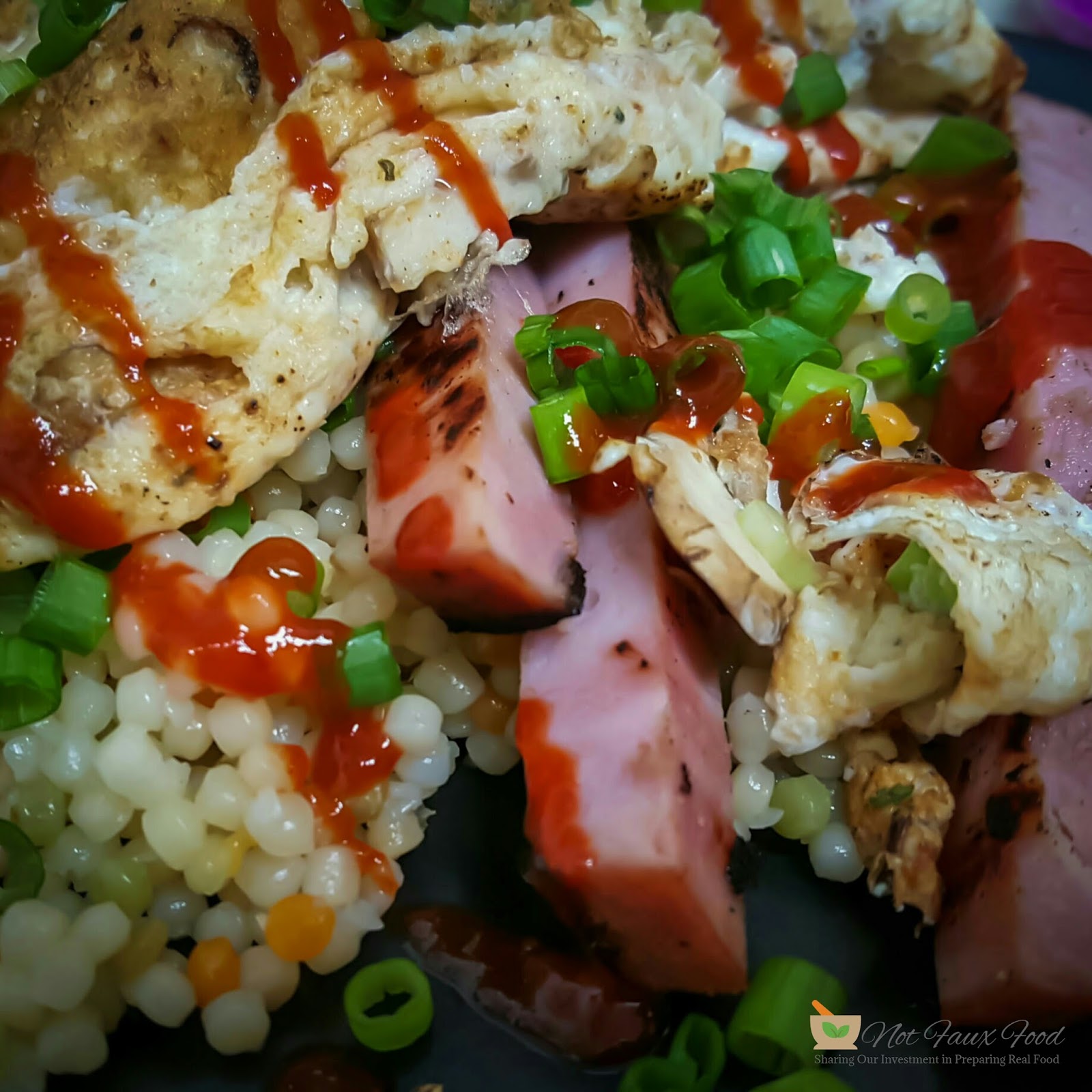 Not Faux Food Egg White Couscous Breakfast Benedict