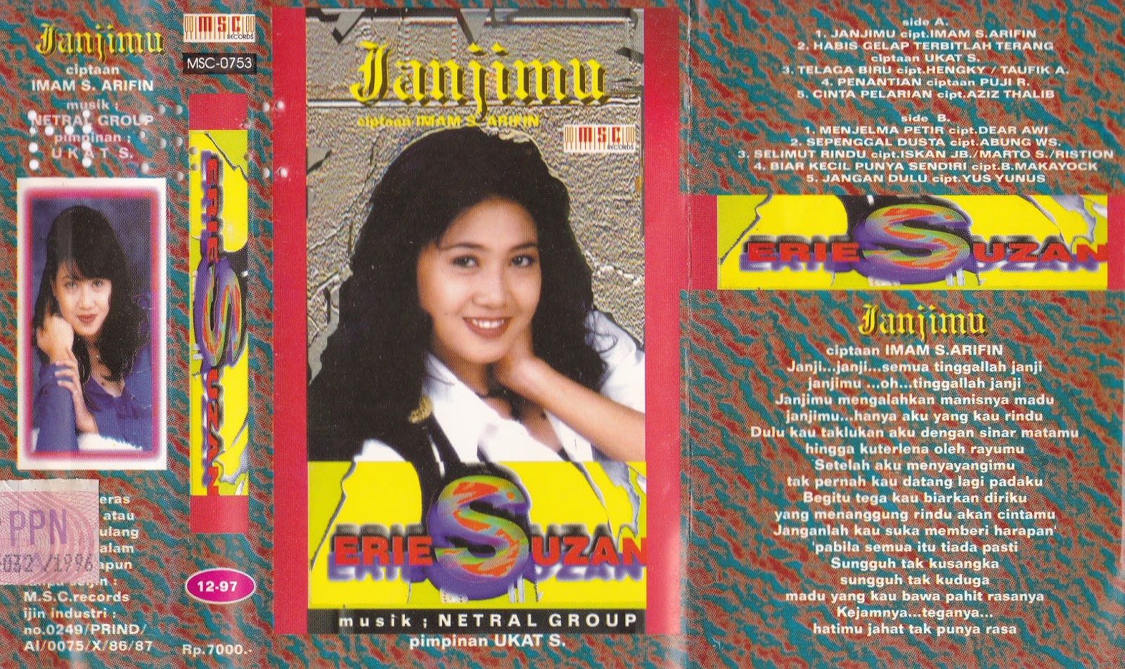 Sampul Kaset Dangdut Erie Suzan Sampul Kaset Dangdut Erie Suzan