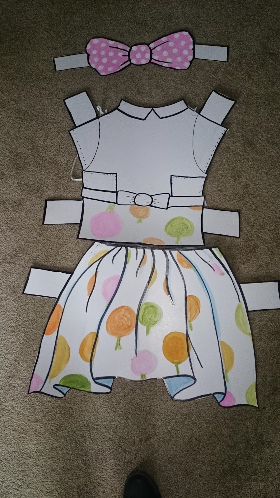 DIY Paper Doll Costume for Halloween