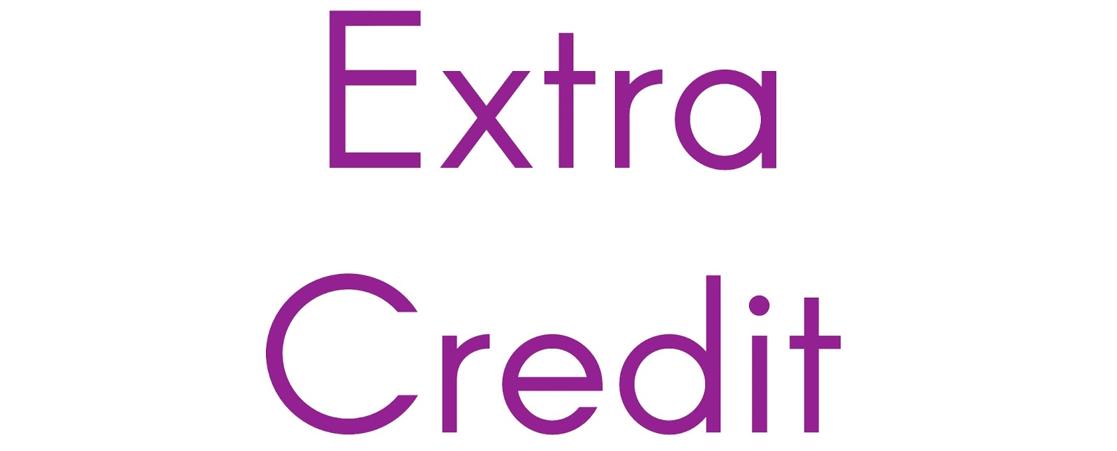 Extra credit assignment ideas college image