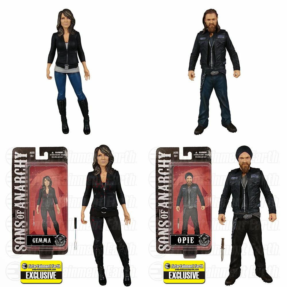 Sons of Anarchy Wave 2 6” Action Figures by Mezco Toyz - Katey Segal as Gemma Teller Morrow & Ryan Hurst as Harry “Opie” Winston