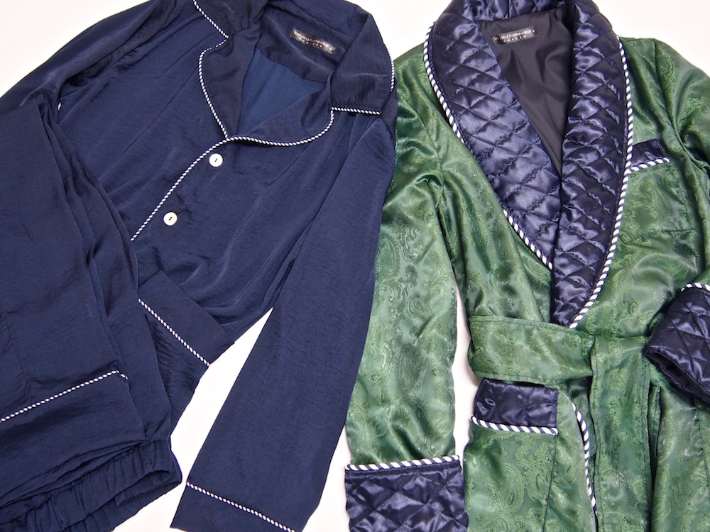 Men's Bespoke Pyjamas and Silk Dressing Gown