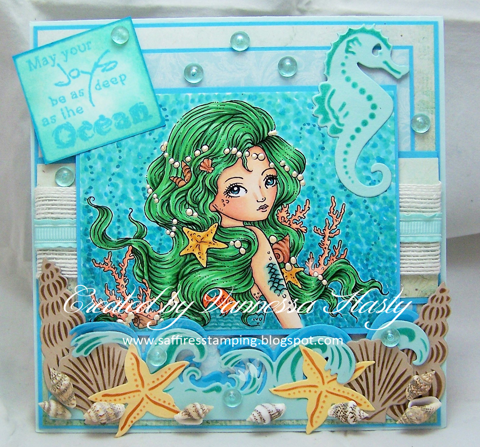Saffire's Stamping: Ching-Chou Kuik Inspiration Post - Embrace The Ocean