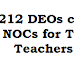 TS Rc.212 DEOs can issue Passport NOCs for Telangana Teachers