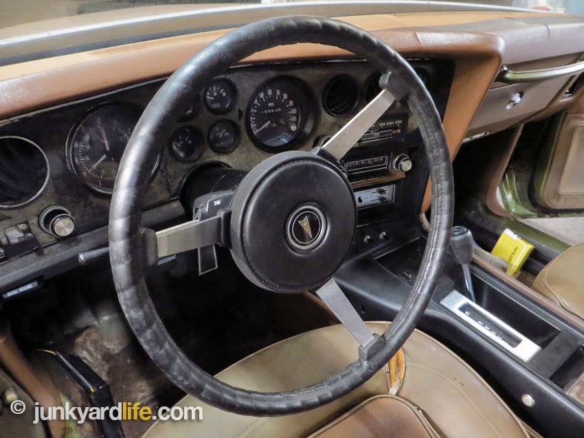 Full compliment of gauges standard on 1973 Pontiac Grand Am