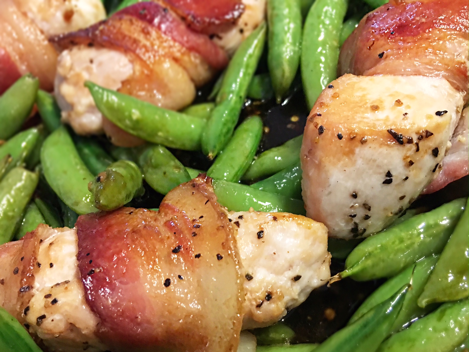 Corina Cocina Honey Garlic Bacon Wrapped Chicken