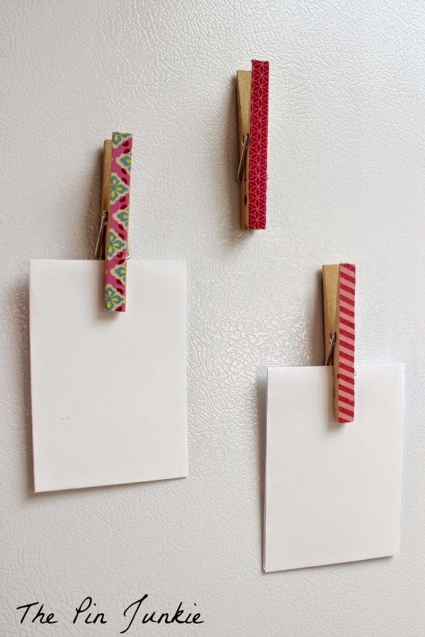 Magnetic Washi Tape Clothespins