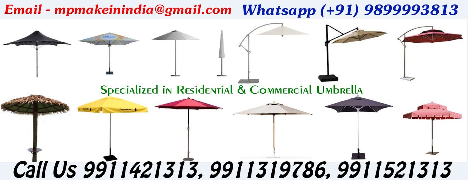 Commercial Umbrellas for Pools, Restaurants, Patio, Beach, Hotels & Cafeteria