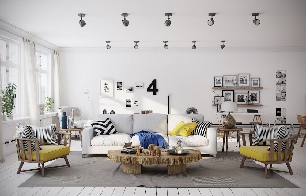 chevron-yellow-living-room