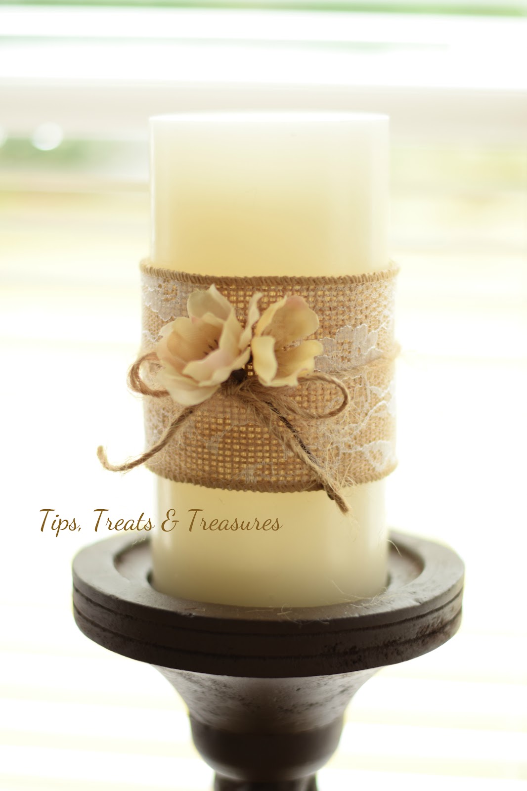 Tips, Treats & Treasures Easy DIY Candles Dress Up Candles for Fall