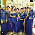 Gamis Biru Dongker Kombinasi Silver