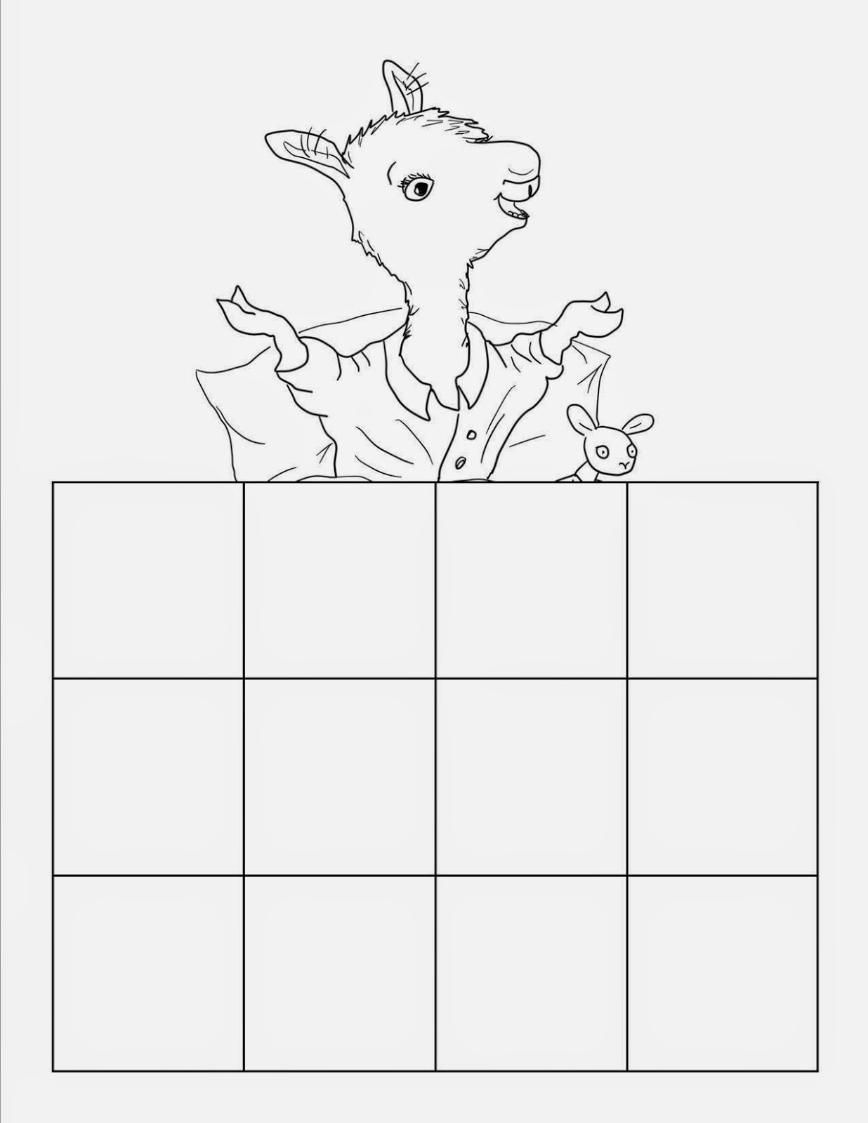 pajama day coloring pages for kids - photo #37