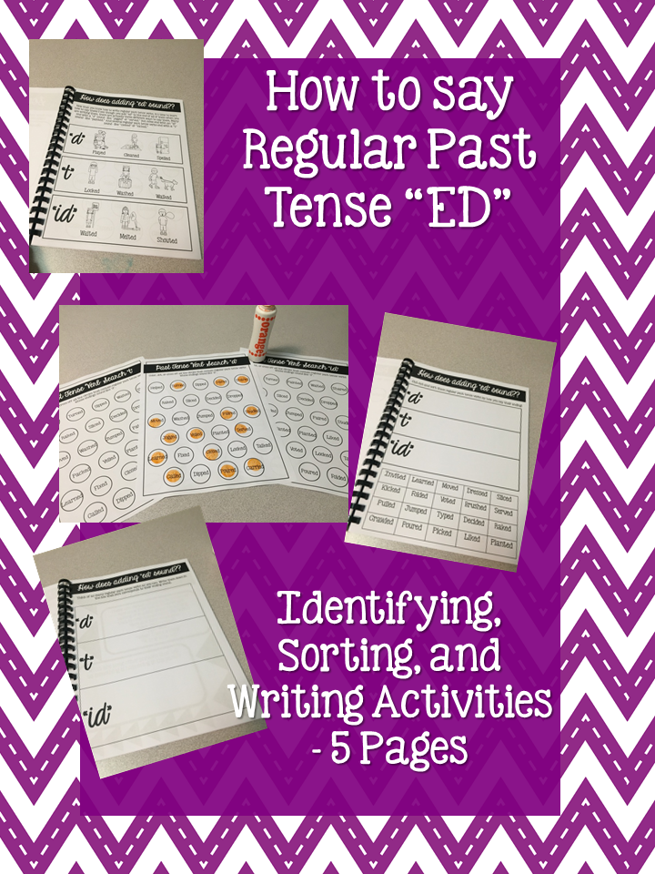 Smashingly Good Speech: Regular Past Tense Interactive Notebook