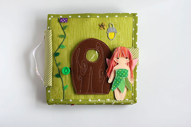 Fairy house - girls quiet busy book. Развивающия книжка для девочки Домик феи.