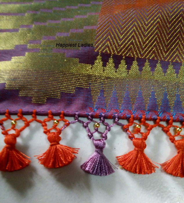 Saree Tassels Hand Work / DIY Happiest Ladies