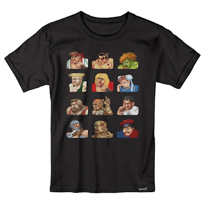 Street Fighter 2 “Continue Faces” T-Shirt by Super7