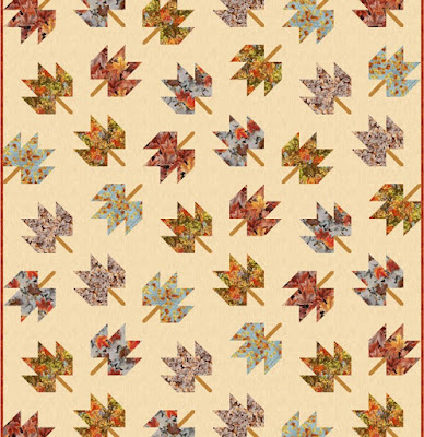 Quilt Inspiration Free Pattern Day Autumn Leaves quilts Falling leaves plum tree quilts