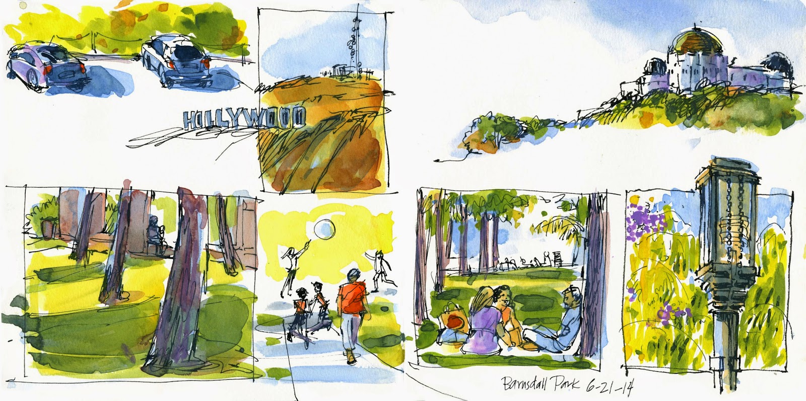 Рисунок скетч лето