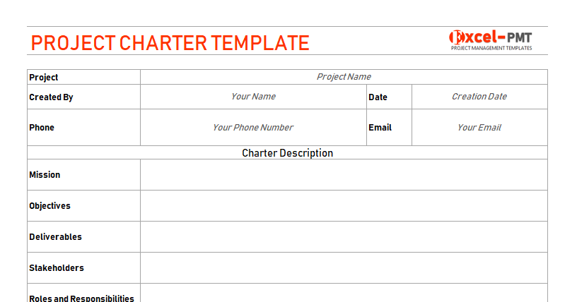 project charter template project management small project implementation schedule