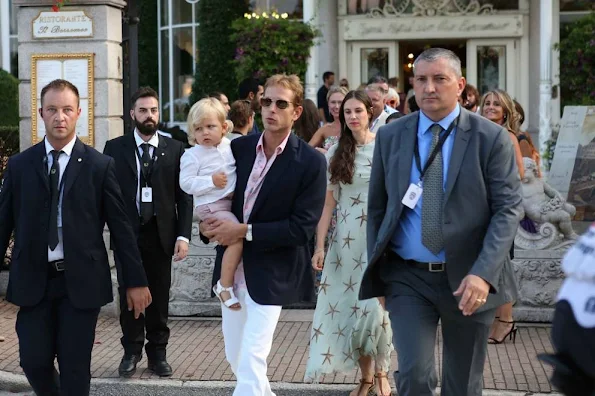 Andrea Casiraghi and Tatiana Santo Domingo and Sasha 