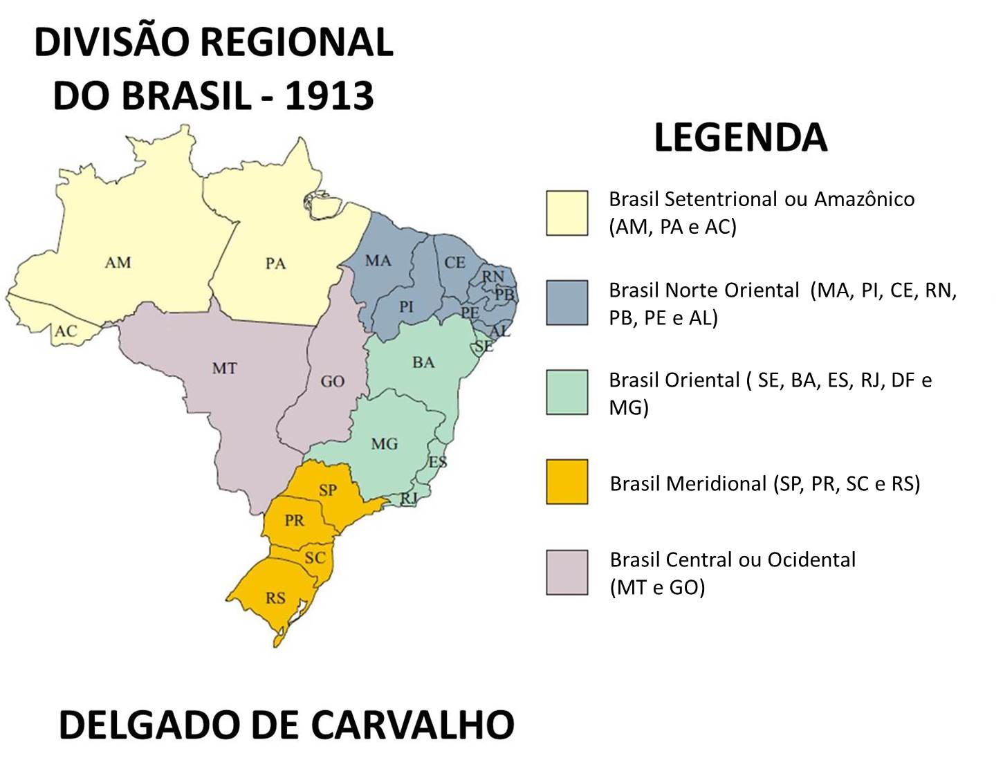 Dividir para conhecer: as diversas divisões regionais do Brasil