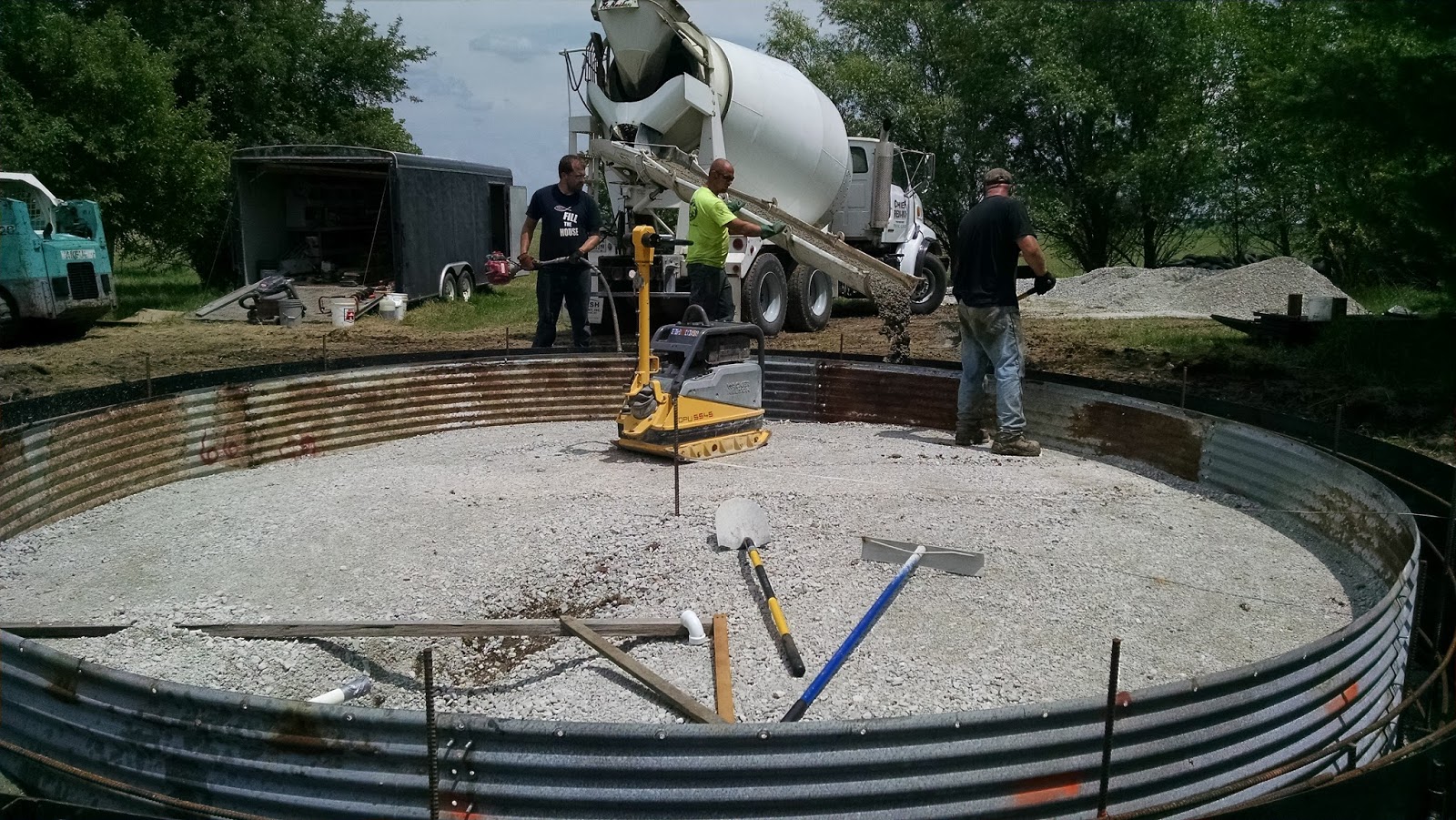 The Poor Farm The Grain Bin House The Foundation, Part 3 (and a contest!)