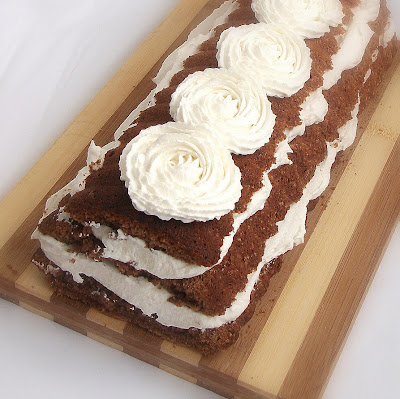 Pandispan cu crema de frisca