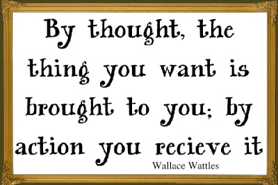 A framed picture of a Wallace Wattles quote