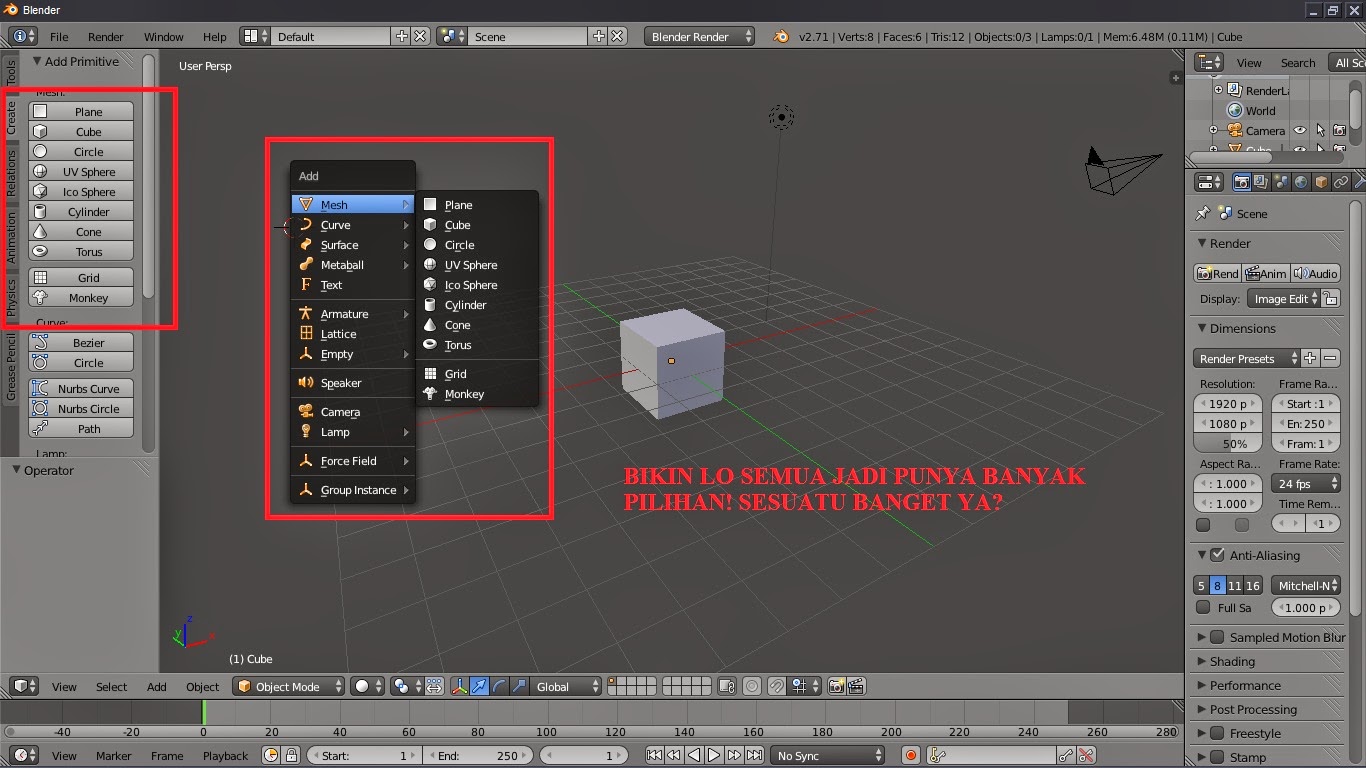 Blender Tutorial Blender Emulate Numpad + Screencast Key