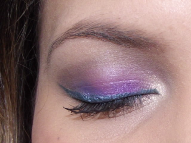 Fabi Fashion make up : Maquiagem azul com roxo