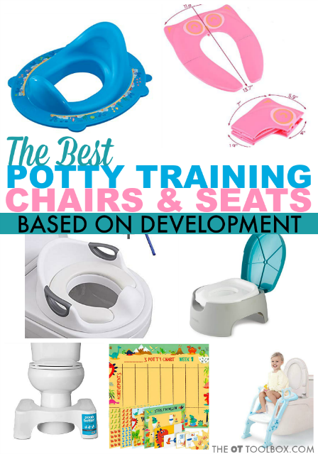 These recommendations for potty training seats are guided by development and great for kids of all needs. Use these potty training seats as suggestions when starting potty training for toddlers or preschoolers. These recommendations for potty training seats are guided by development and great for kids of all needs. Use these potty training seats as suggestions when starting potty training for toddlers or preschoolers.