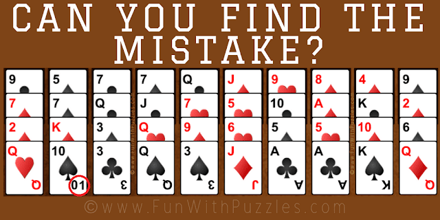 Clever Card Mistake Riddle: Forty Thieves Solitaire - Answer