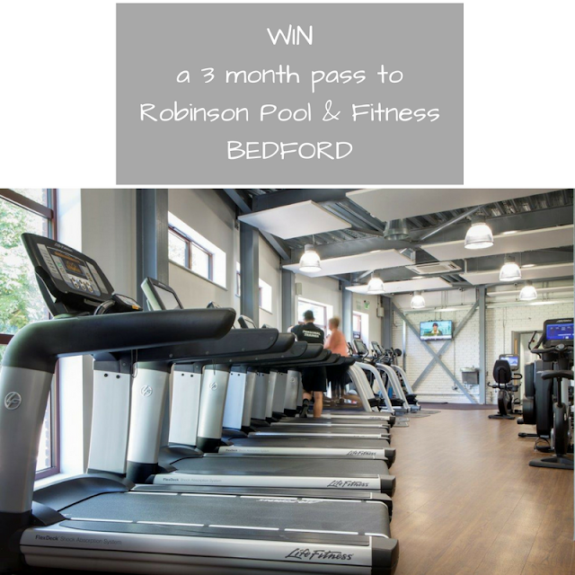 win 3 month pass to Robinson Pool & Fitness, Bedford graphic