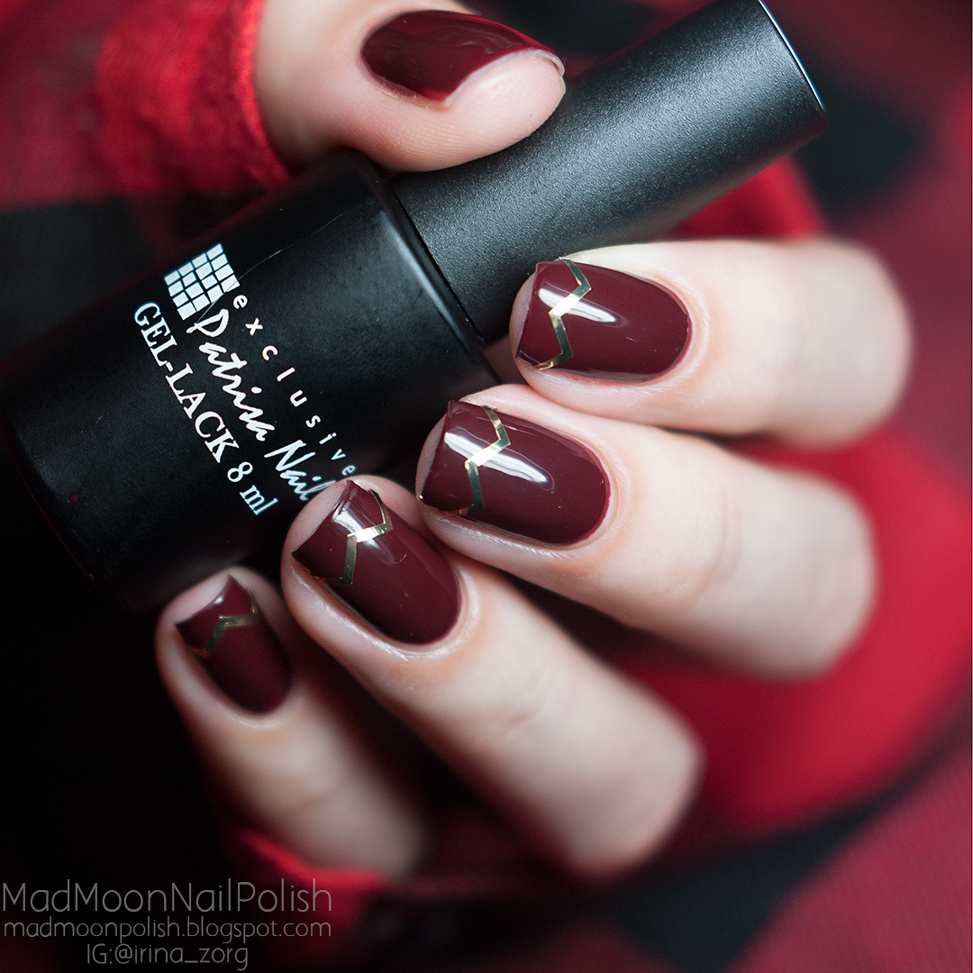 Гель-лак Patrisa Nail 335 и металлизированные наклейки Prima Nails Арт ...