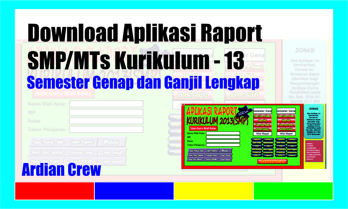 Download Gratis Aplikasi Raport K13 Revisi SMP/MTS Download Gratis Aplikasi Raport K13 Revisi SMP/MTS