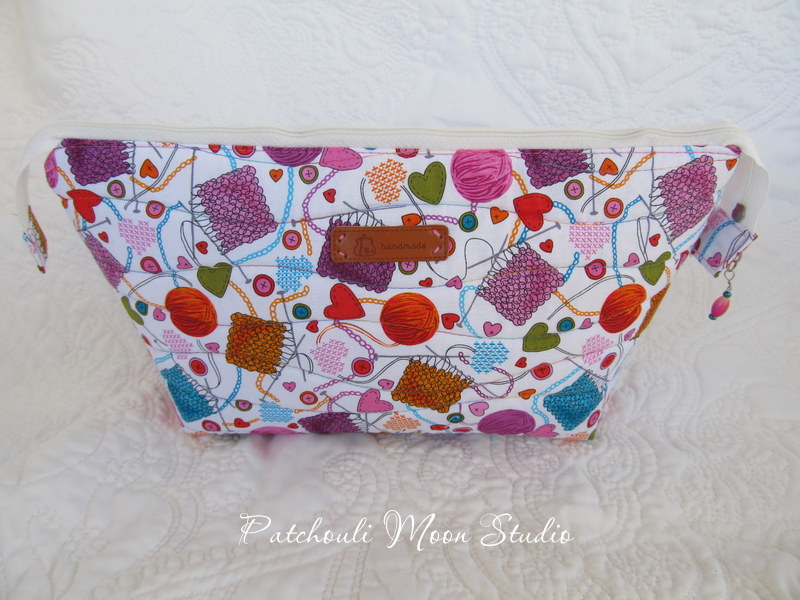 Patchouli Moon Studio Zippered Knitting Project Bag