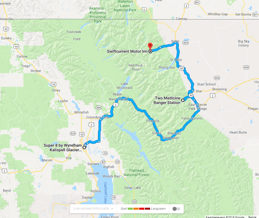 NW USA & Canada 7.2018 reisverslag Dag 13 Kalispell Many Glacier