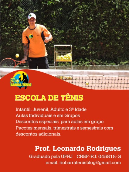 O tênis é considerado um esporte completo para a saúde.