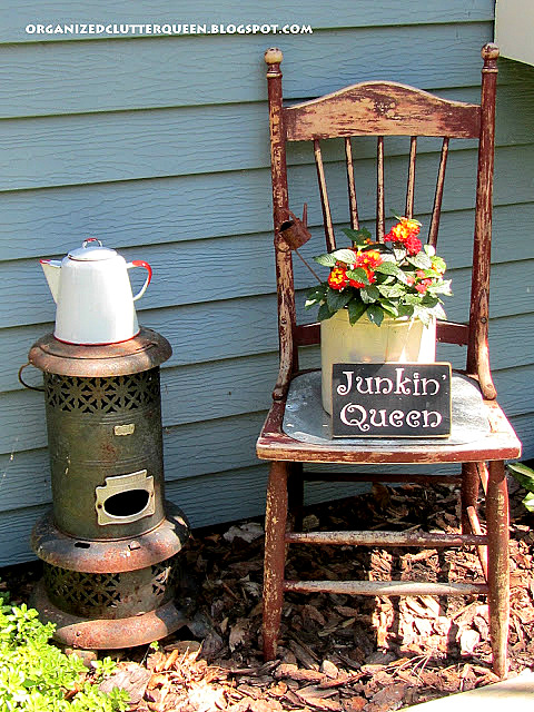 Junk Garden Vignette & Sign