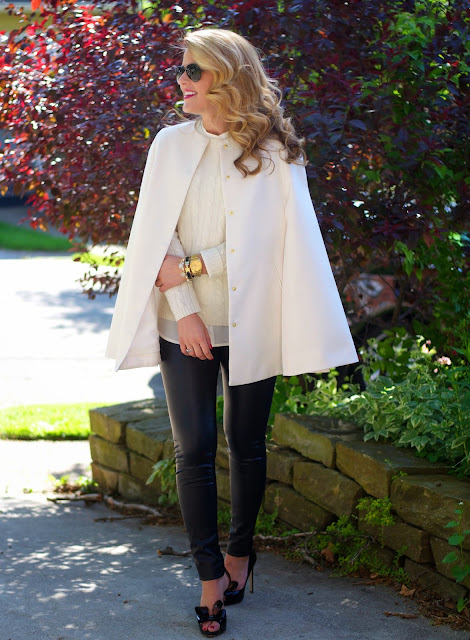 ellsworth and ivey cape with two bees cashmere sweater