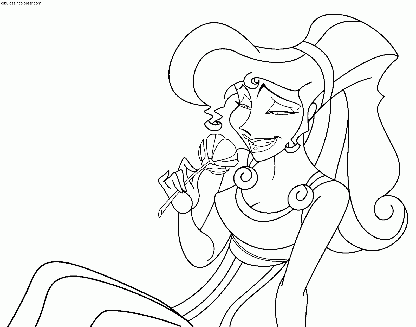 Dibujos de Megara (H??rcules) (Princesa Disney) para Colorear