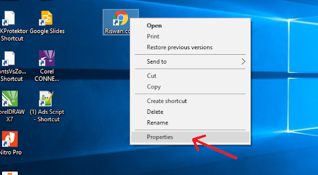 Cara Membuat Shortcut URL Website di Desktop Membuat Shortcut website di windows 10