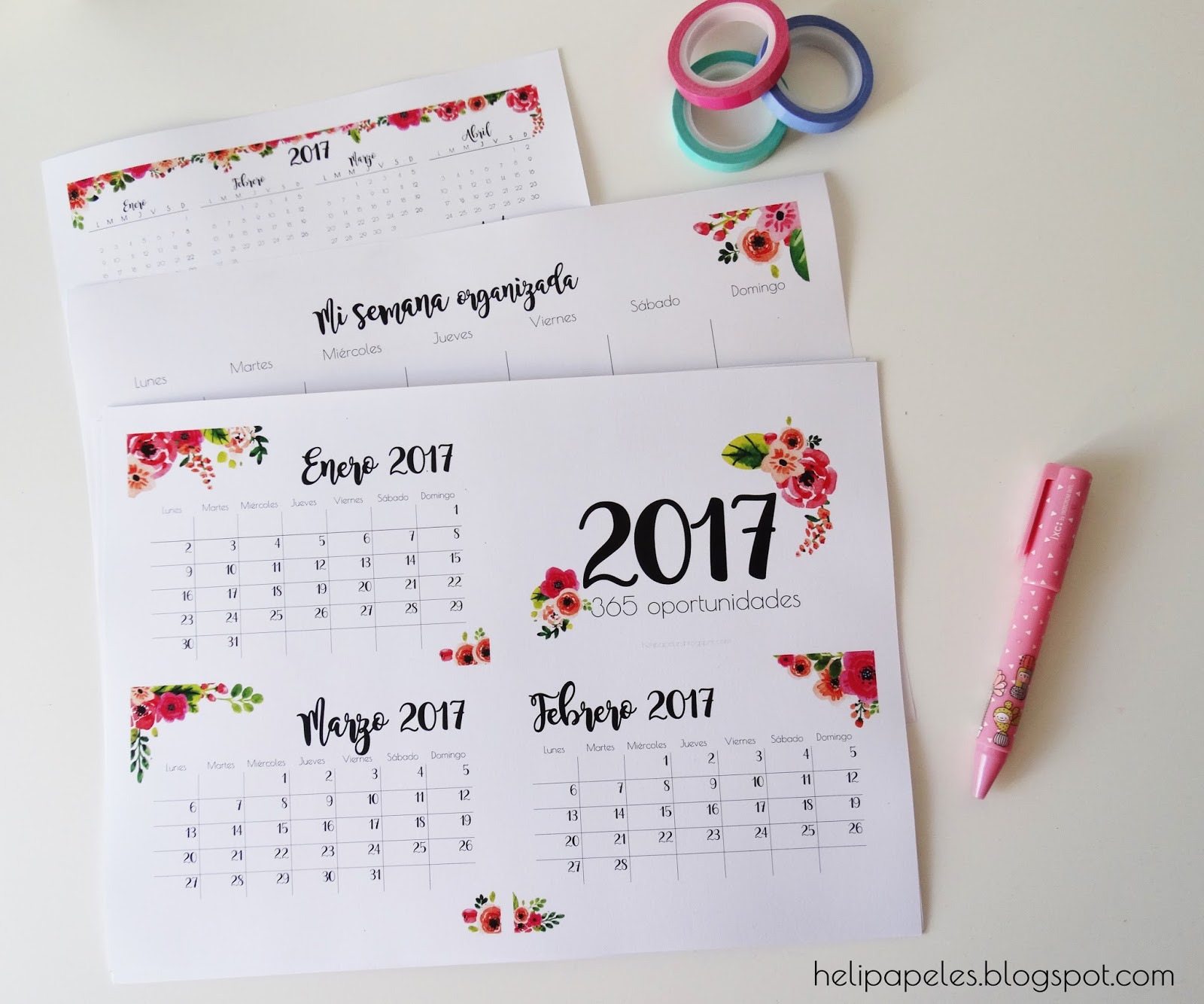 Papel para calendarios de escritorio: calidad y versatilidad