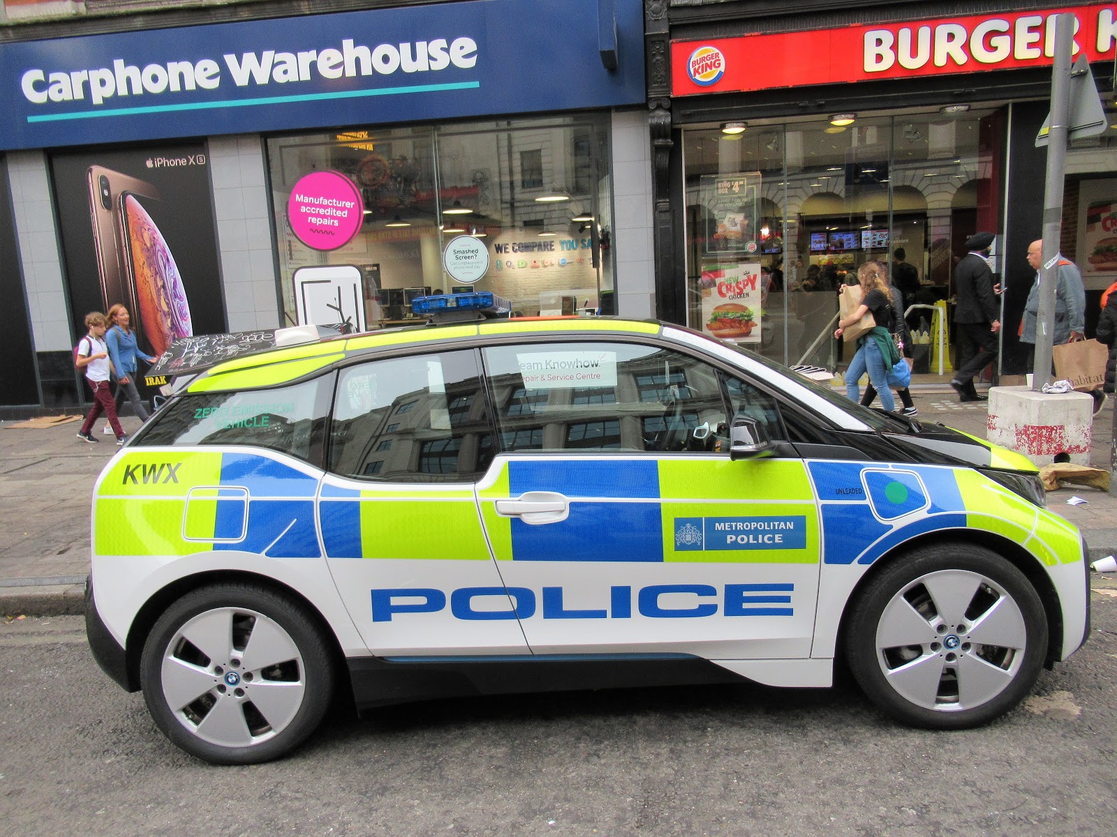 Martin Brookes Oakham The London Metropolitan Police BMW i3 Electric