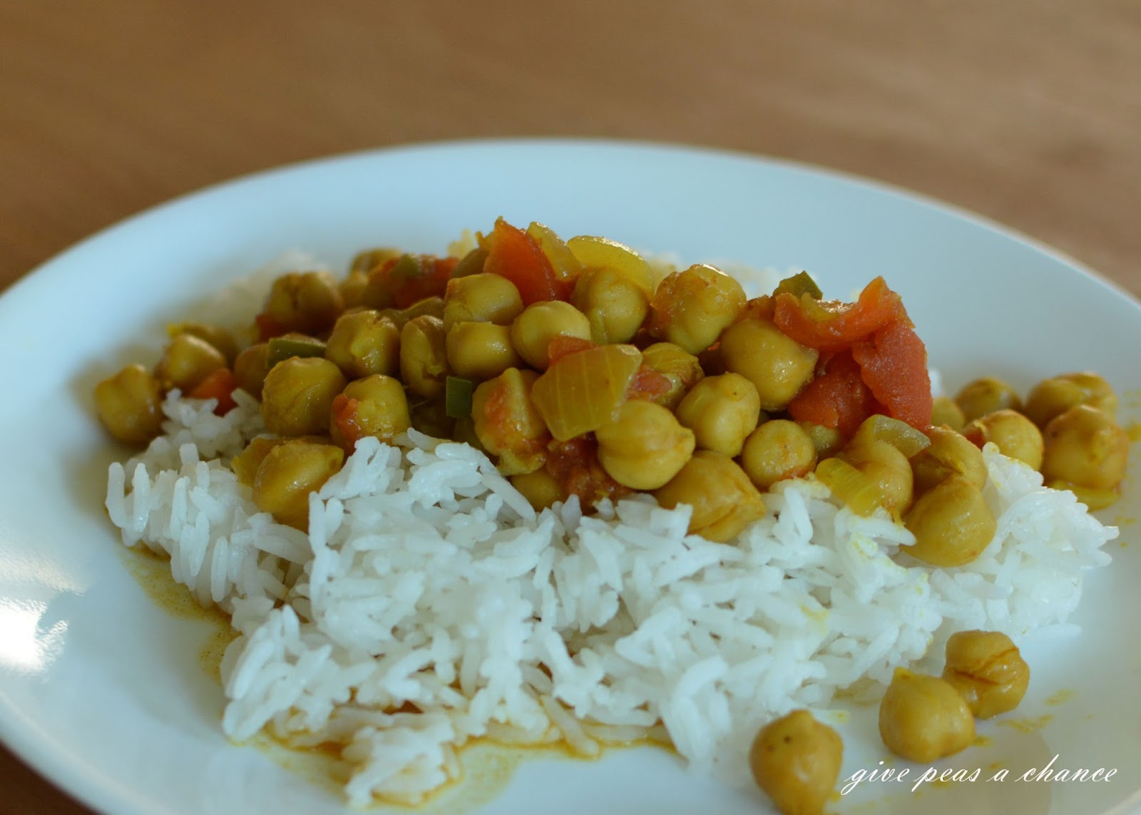 Give Peas a Chance Curry Chickpeas (Pressure Cooker)