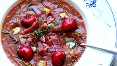 Gazpacho de cerezas