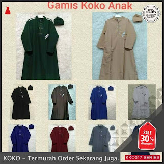 KKO17 ERM727 Terlaris Baju Koko Anak Anak Dilan 2019 BMGShop