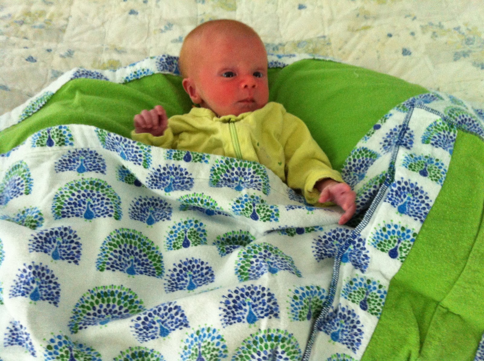 A Bobbin Winding Mama Recieving Blankets and Burp Cloths