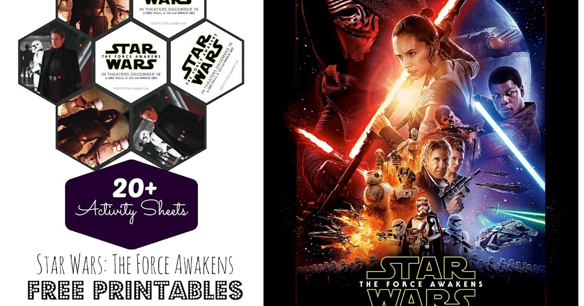 20+ FREE Star Wars Printables: Star Wars Activity Sheets #